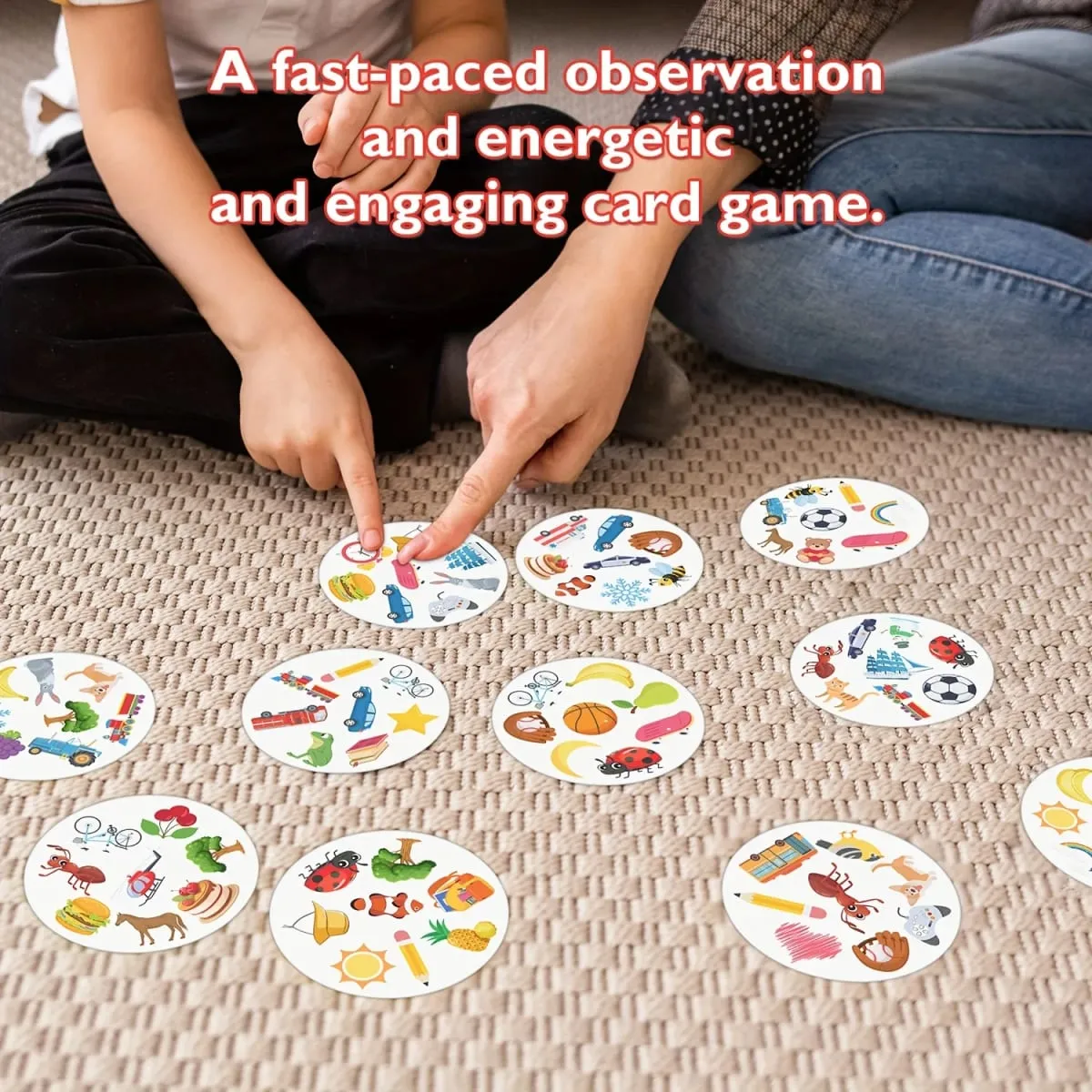 《Snappair: the Ultimate Observation Matching Board Game with 55 Cards》Card Game Board Game Ideal for Family Gatherings Gift