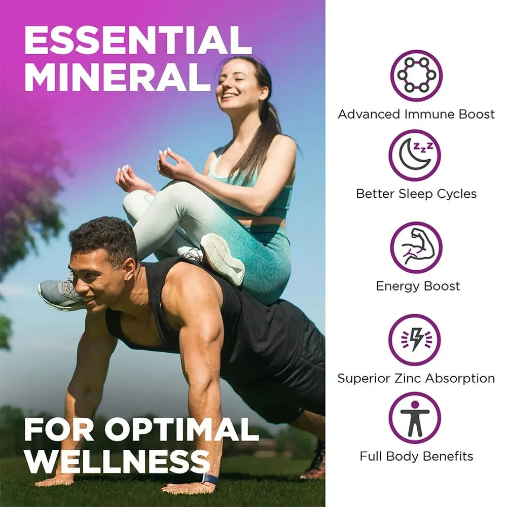 Picolinato de zinc 100 mg: la absorción superior de zinc aumenta el apoyo inmunológico, el sueño y la energía respaldan la salud respiratoria