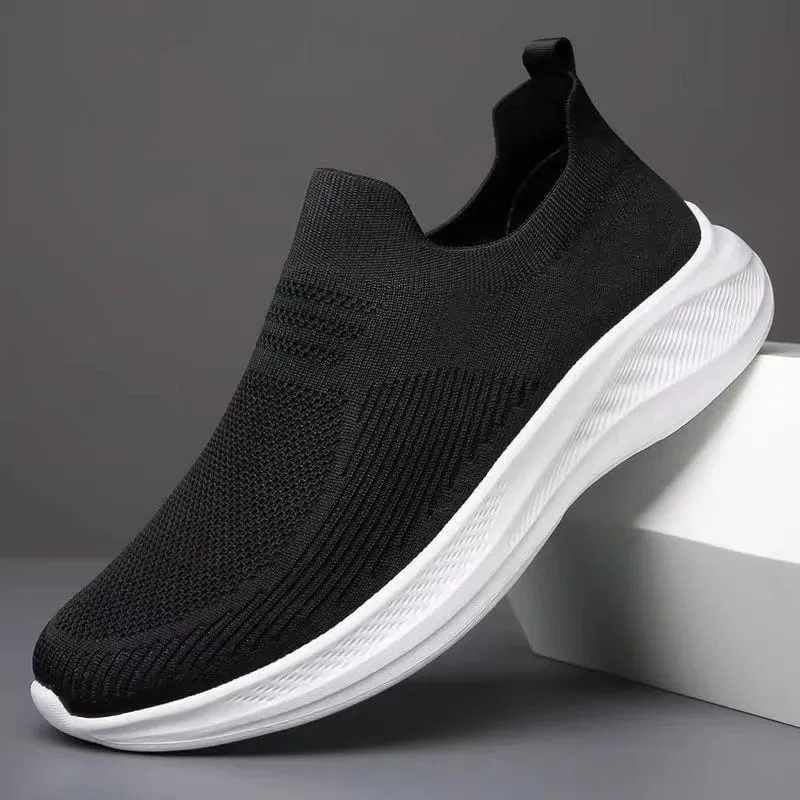Summer Casual Men's One-Pedal Sneakers Soft-Soled Non-Slip Breathable Mesh Driving Comfortable Shoes