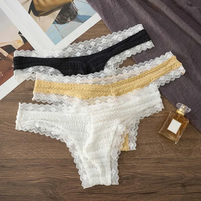 Men's Sexy Lace Briefs Underwear Bulge Pouch Very Hot Lingerie Low Waist Bikini Sexy Accessories Hot Underpant Unisex Panties