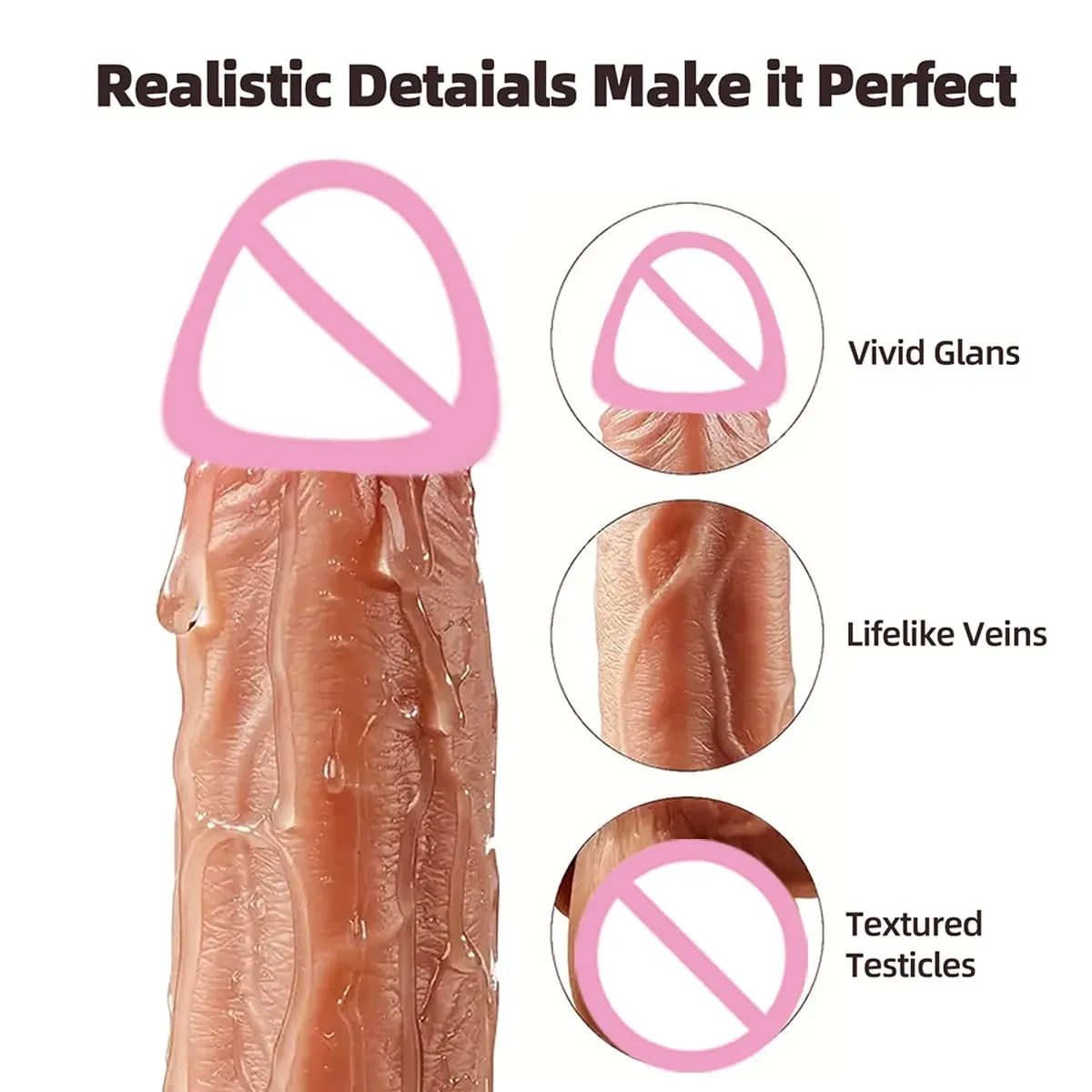 Realistisk Dildo Vibrator Trådlös Fjärrkontroll Roterande Penis Sugkopp G-punkt Clit Stimulator Sexleksaker Teleskopiska Vibrerande Dildos — image 4