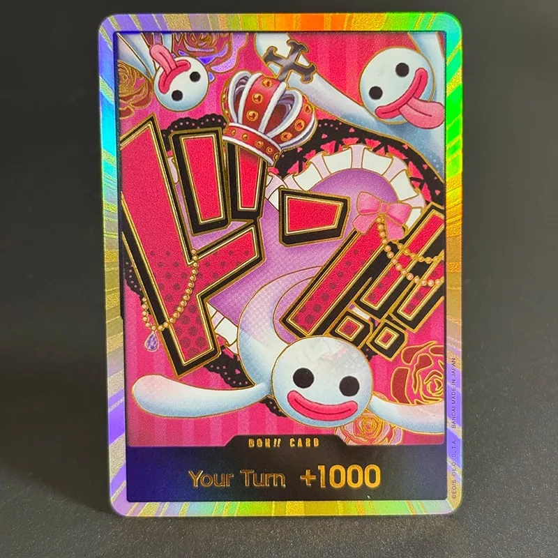 10PCS DON OPCG English TCG Gold DON!!! Collection Cards Zoro Ace Doflamingo Rebecca FOIL NM Refraction Flash Cards ToyGifts OPCG