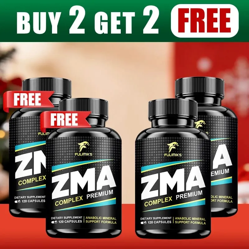Buy 2 Get 2 Free! Easter Gift ZMA Supplements Capsules with Zin Vitamin B-6 Support Energy Brain Overall Health