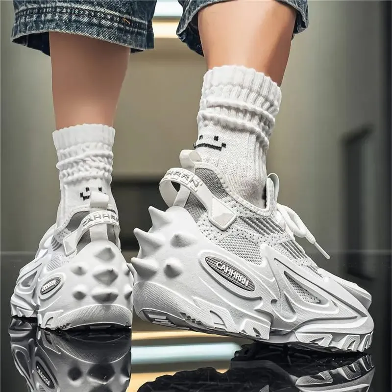 Original Brand Shoes for Man Luxury Knit Breathable Mecha Design Men Sneakers Increased Height Dad Shoes Fashion Socks Shoes