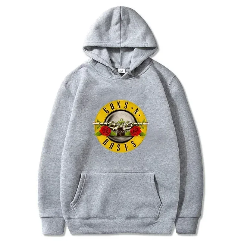 2025 Men Guns N Roses Printed Hoodies Cotton Hard Rock Band Men And Women Pullover Hip Hop Clothing Environmental protection