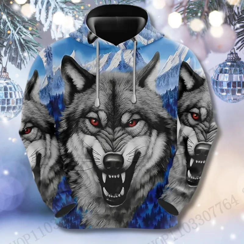 Fire Wolf 3d Print Hoodie Men Women Fashion Y2k Graphic Hoodie Tracksuit Animal Hoodie Sweatshirt Autumn Winter Clothes Y2k Coat