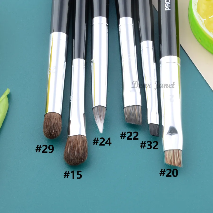 Pennelli per trucco Pro serie S, ombretto grande, medio, piccolo, correttore per sopracciglia, evidenziatore, eyeliner, dettaglio matita per labbra Pennello per trucco