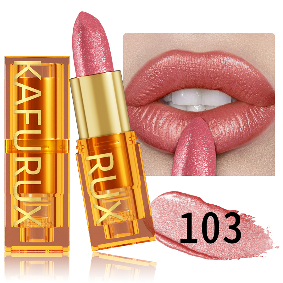 16Colors Bold & Intense Glitter Shiny Metallic Lipstick Lip Tint Long Lasting Lip Senior Matte Lip Makeup Gifts for Women Cosme
