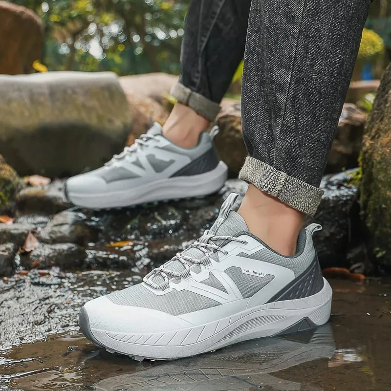 New Wide Head Sneakers Men's Outdoor Mountaineering Anti Slip Sneakers Spring and Autumn Fashion Leisure Travel Hiking Shoes