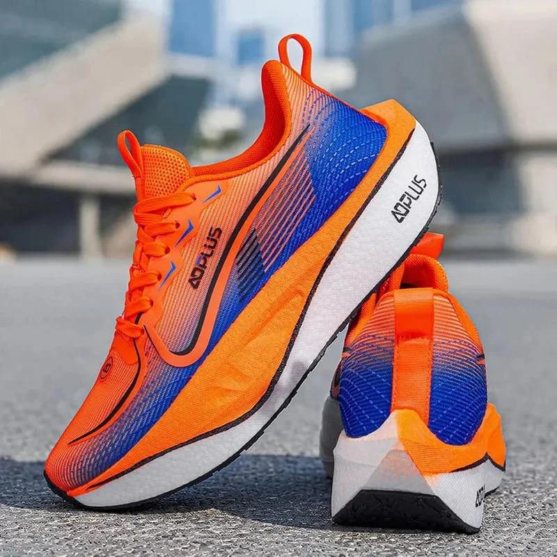 Men Marathon Running Shoes Sports Walking CarbonPlate Breathable Lightweight Comfortable Women Athletic Casual Sneakers Outdoor