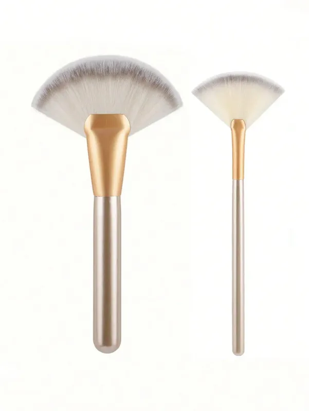1/2pcs Large Fan Makeup Brushes Facial Foundation Blusher Concealer Brush Cosmetic Tools Pincel Soft-Bristled Makeup Brush — image 9