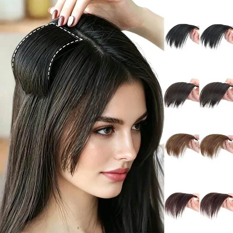 2pcs Synthetic Overhead Hair Clip Style Hair Invisible Extension Increases Hair Volume Hair The Top of Hairpiece for Women