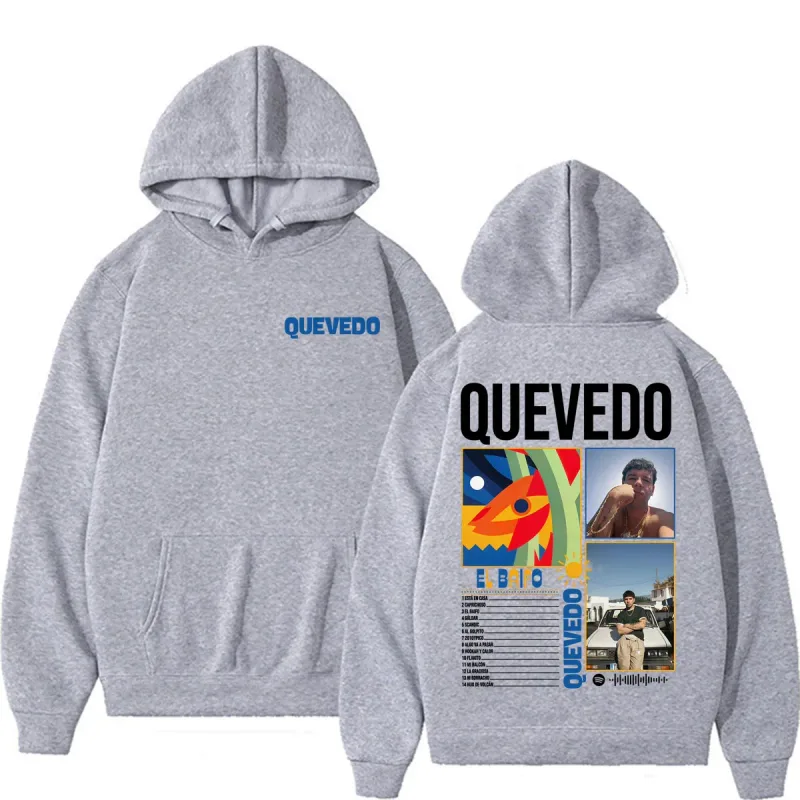 Rapper Quevedo 2026 EL BAIFO Graphic Hoodies Men Women Harajuku Vintage Gothic Sweatshirt Casual Cozy Oversized Hoodie Pullovers