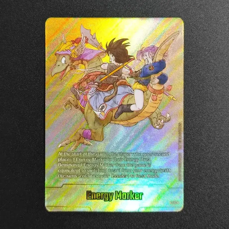 Self Made English Dragon Ball Super Fusion World Energy Markers Gold DBSFW_EM Son Goku Game Collection Flash Card Toy