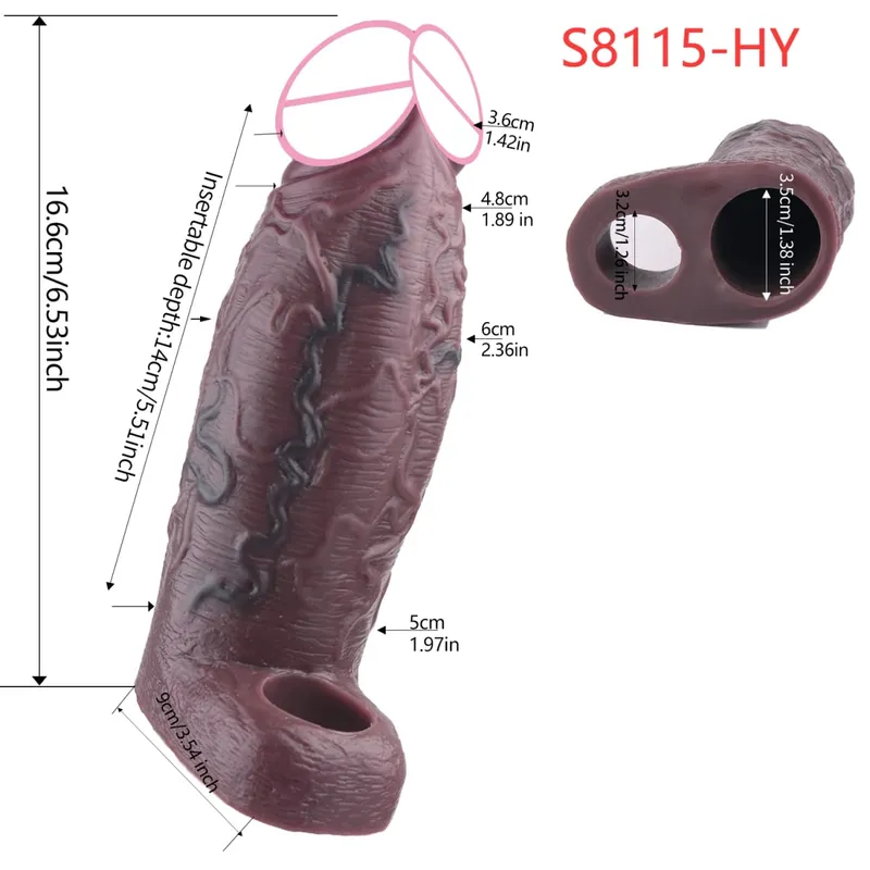 Đóng Đầu Thực Tế Dương Vật Tay Đồ Chơi Tình Dục Cho Nam Trì Hoãn Xuất Tinh Dick Mở Rộng Dành Cho Các Cặp Đôi Khoái Cảm Tình Dục Sexshop