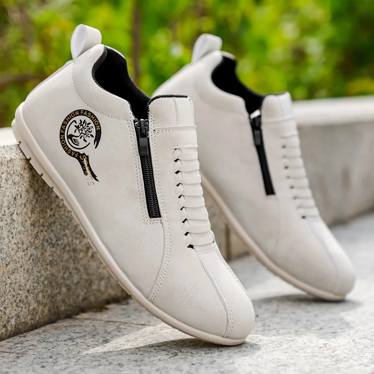 Lette fritidssko til mænd Udendørs underholdning Skateboarding Daglig gang Køresko Komfortabel åndbar Slip-On
