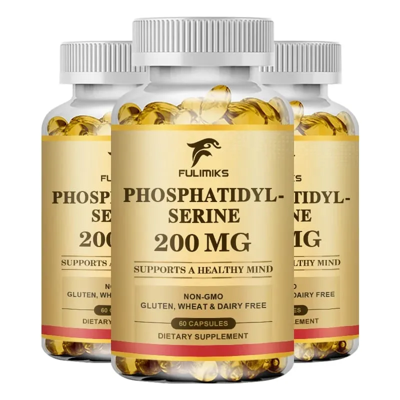 Phosphatidylserine Capsules Boosts Brain Vitality Improves Focus Memory Learning Ability & Daily Cognitive Health