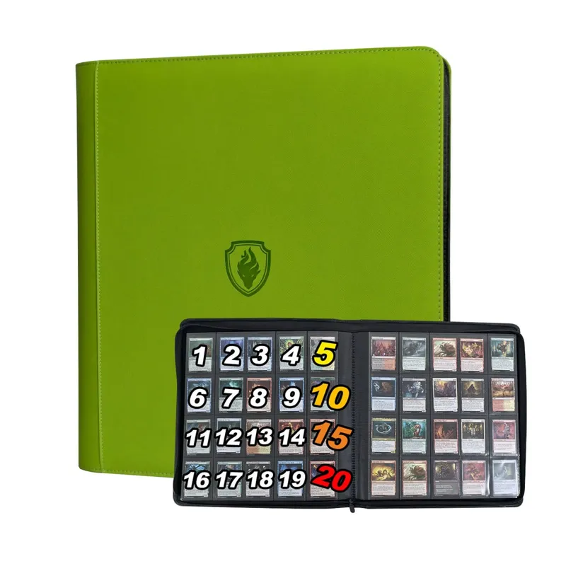 1280+ Cards 20 Pocket Card Binder Collector Card Album - Pages Compatible for Game Cards Sports Cards and Other Cards
