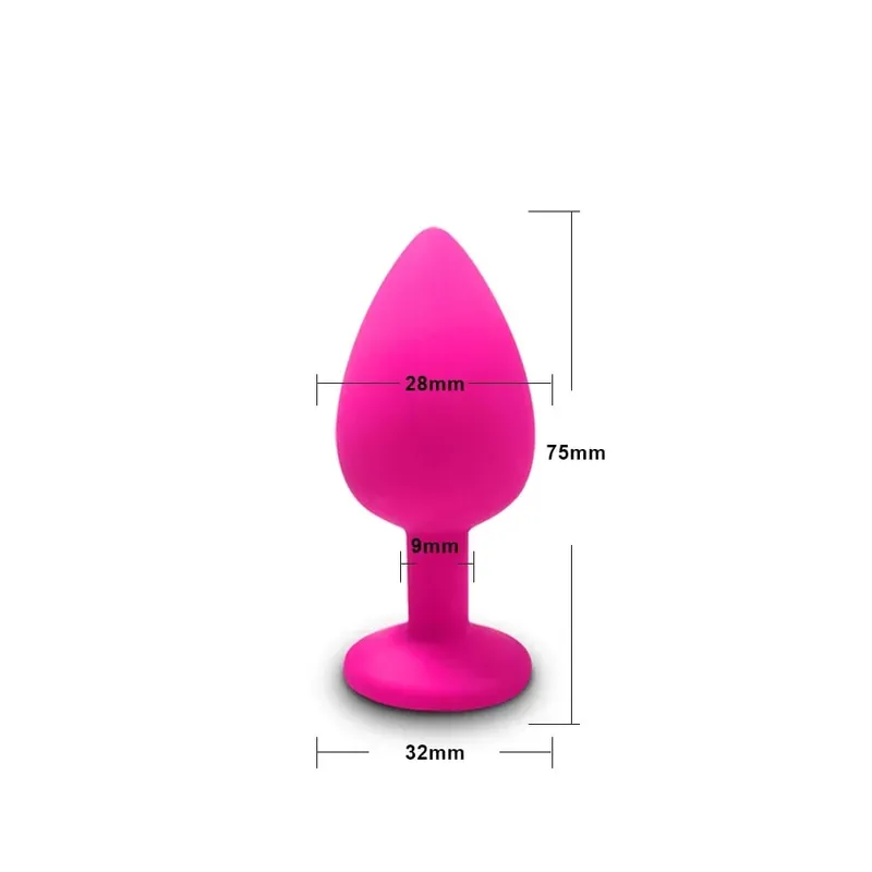 3 Sizes Soft Silicone Anal Plug Mini Butt Plug Erotic Sex Toys for Men Women Gay Couples Adult Anal Prostate Stimulator Dildo