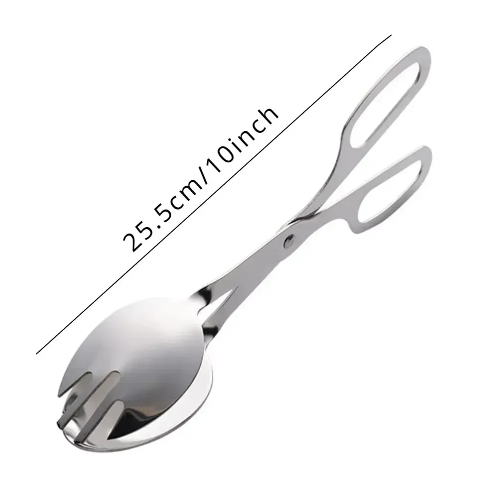 1PC Salad Dressing Food Clip Mini Cakes Bakery Supplies Heavy Duty Scissors Bread Tong Stainless Steel Steak Clamp