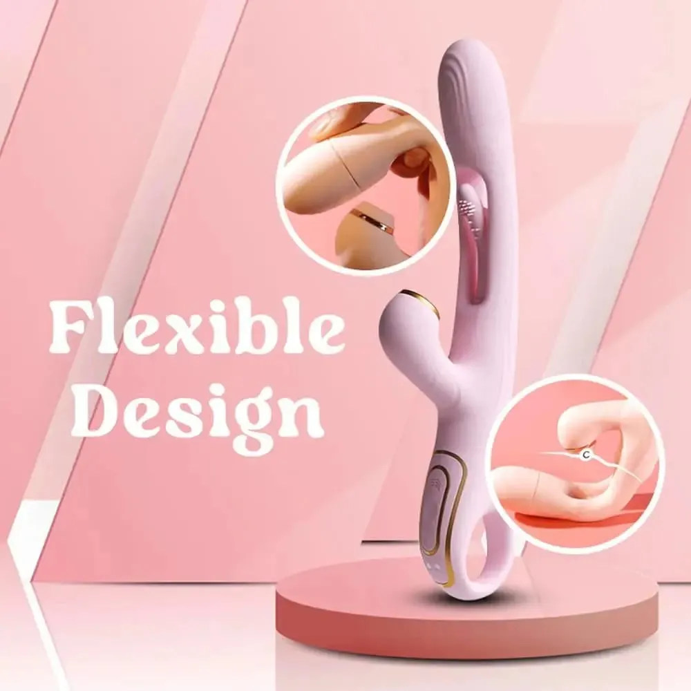 Vagina Sucking Vibrator Flapping G-spot Dildo for Women Nipple Vacuum Sucker Clitoral stimulation Sex Toys Adults Masturbator — image 4