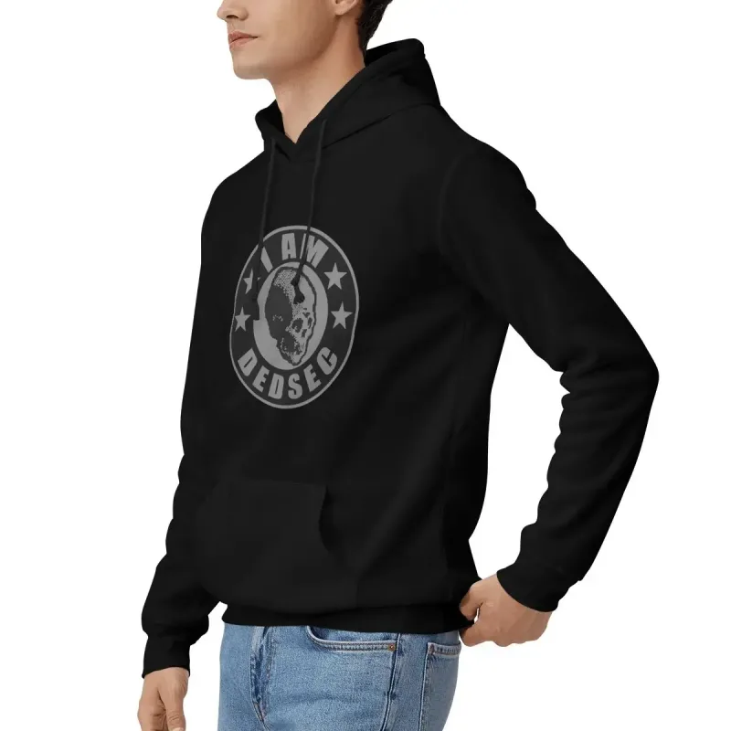 I Am Dedsec Hoodies Men's Women Casual Pullover Sweatshirt Hip Hop Long Sleeve Hooded Autumn Winter