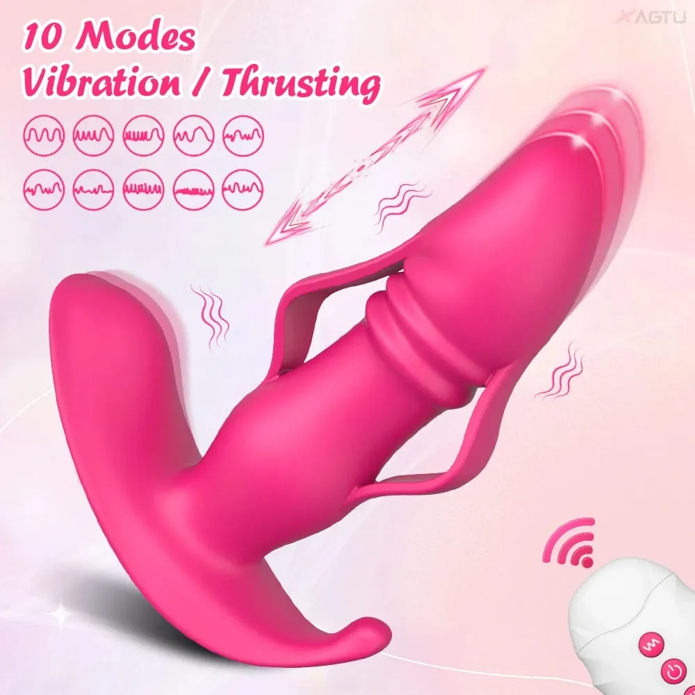 Adult Sex Toys Remote Control Thrusting Vibrator for Men Prostate Massager Anal Plug G Spot Dildo for Women Couples Masturbator