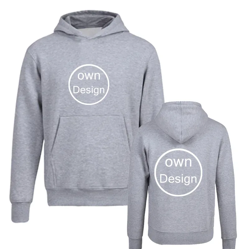 Your Own Design Brand Logo Picture Personalized Hoodie Custom Men Women Text DIY Hoodies Sweatshirt Casual Hoody Clothes