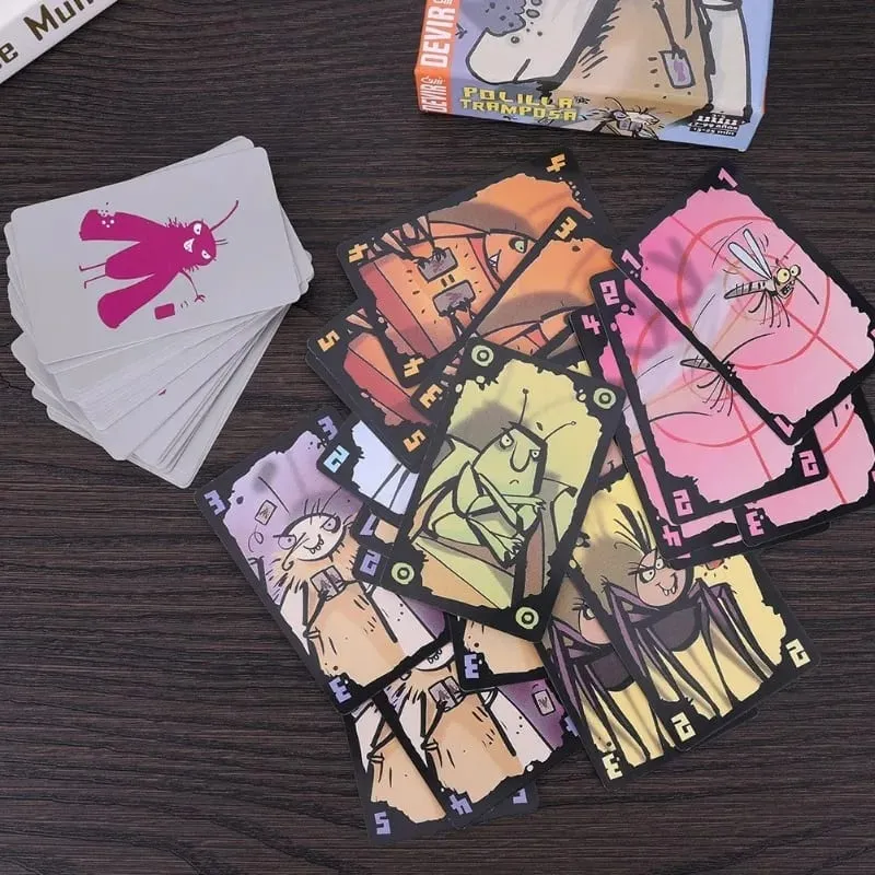 Mogel Motte Polilla Tramposa Card Game Devir-Game Cheating Moth /Royal Xiaoqiang Cheating Moth& Interesting Virus Card Game