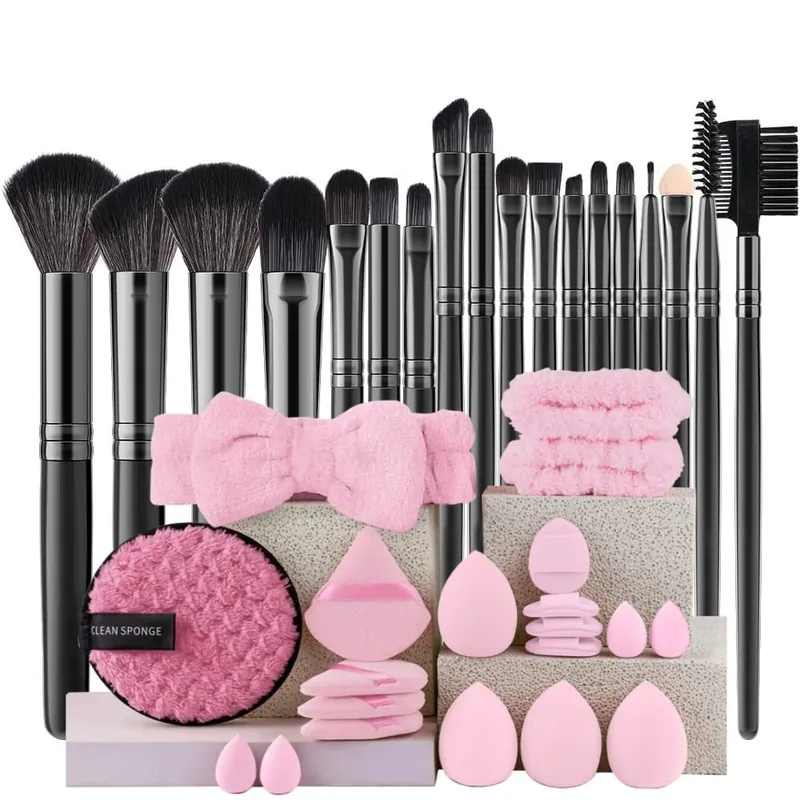 18PCS Women's Makeup Brushes Set - Eye Shadow Foundation Blush Cosmetic Brushes Soft Make up Tools with Storage Bag — image 12