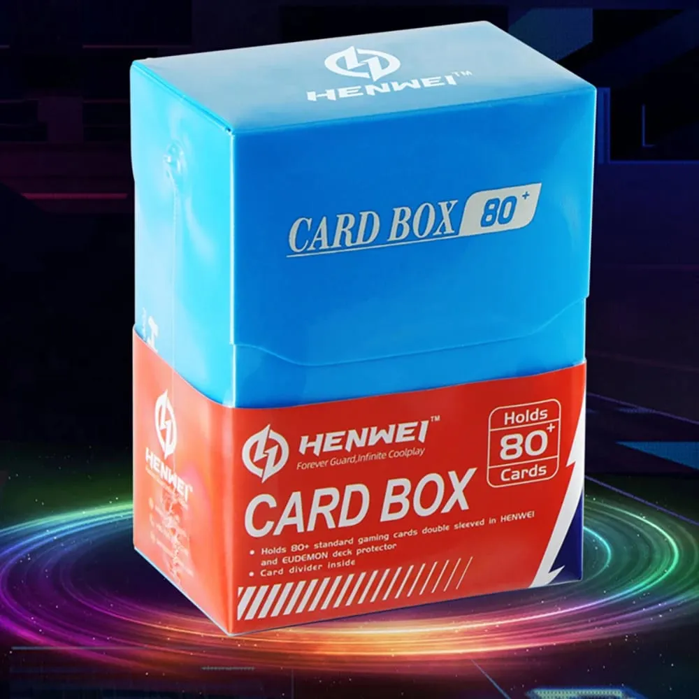 80+Card Deck Box PP Material Portable Many Color TCG Cards Case for MTG/YGO/TCG Gathering PP Storage
