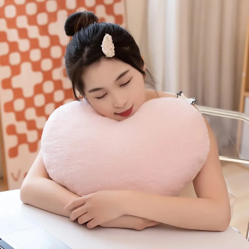 40x35cm Love Heart Stuffed Plush Throw Pillow Valentine's Day Heart Cushion Sofa Seat Pad Couch Pillow Home Decor Girls Gifts