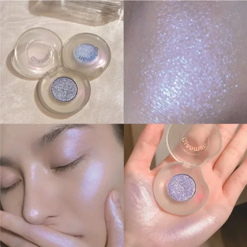 Diamond Chameleon Highlighter Contouring Palette Pearl Flash Discoloration Highgloss Sequin Sparkling Gradient Eye Shadow Makeup