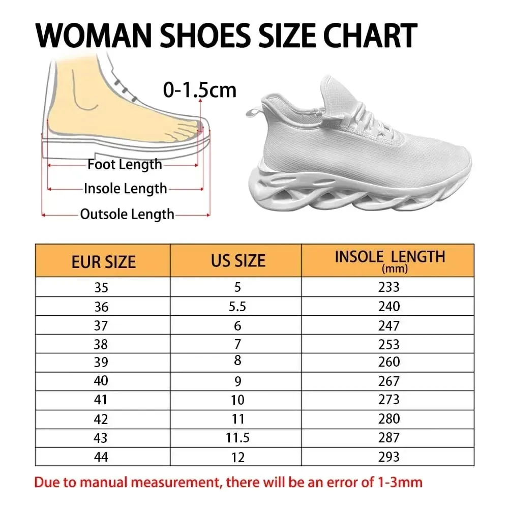 Zeta Amicae New Trend 3D Print Casual Mesh Sneakers for Women Lightweight Lace up Shoes Friends of Zeta Platform Shoes Female