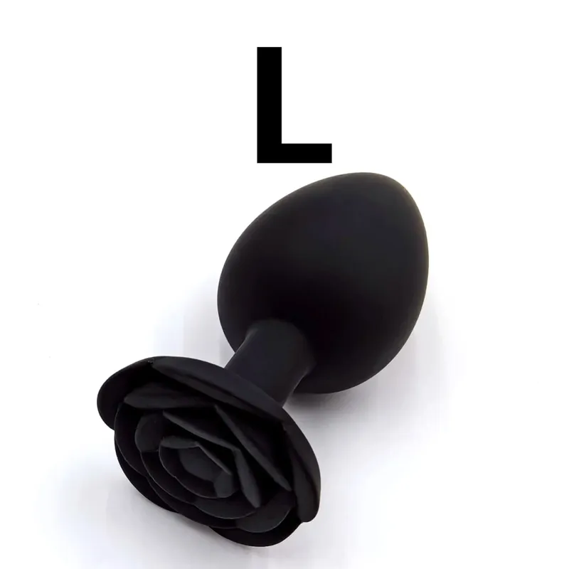 Soft Silicone Rose Flower Anal Plug Beginner To Expert 3 Sizes Butt Plug Anus Trainer Dildos Adule Sex Toys For Couple Women Men