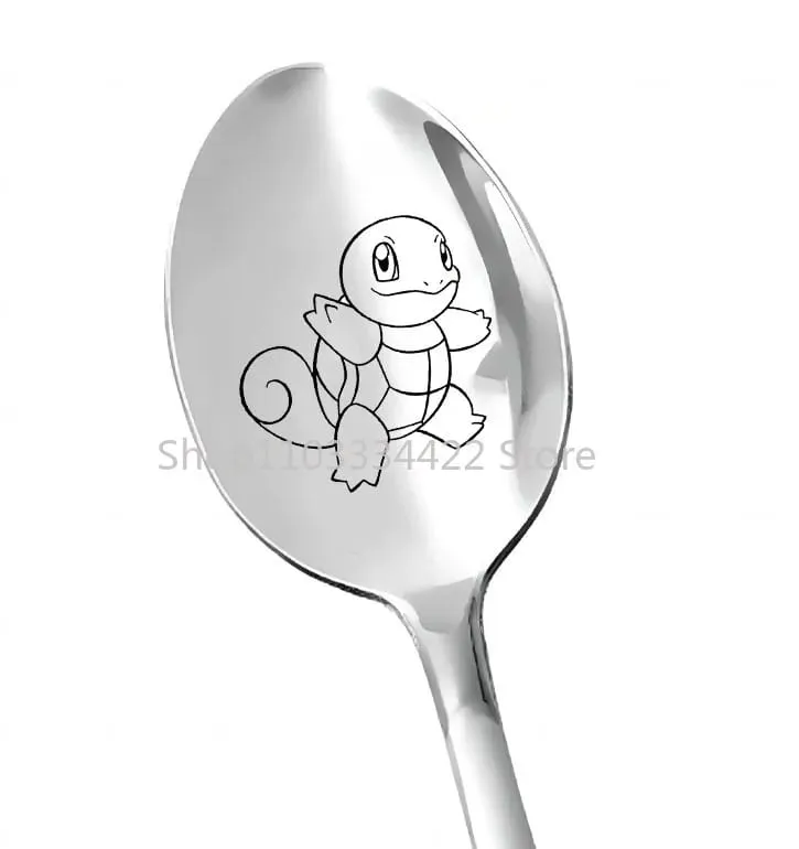 FUNISMPokemon Pikachu Children Spoon Cute Baby Soup Stainless Steel Ladle Home Food for Tableware Spoon Birthday Gifts
