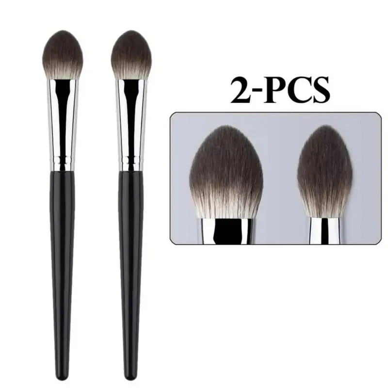 1/2Pcs Mini Peach Heart Blush Brush Small Flat Precise Face Brush Multi Use For Powder Cream Liquid Blush Beauty Makeup Gift — image 8