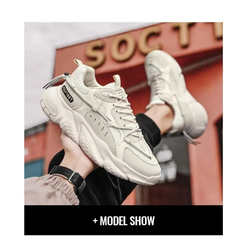 2026 Winter New Men's Shoes Trendy Sport Running Casual Versatile Breathable Height-increasing Dad INS Trendy Sneakers