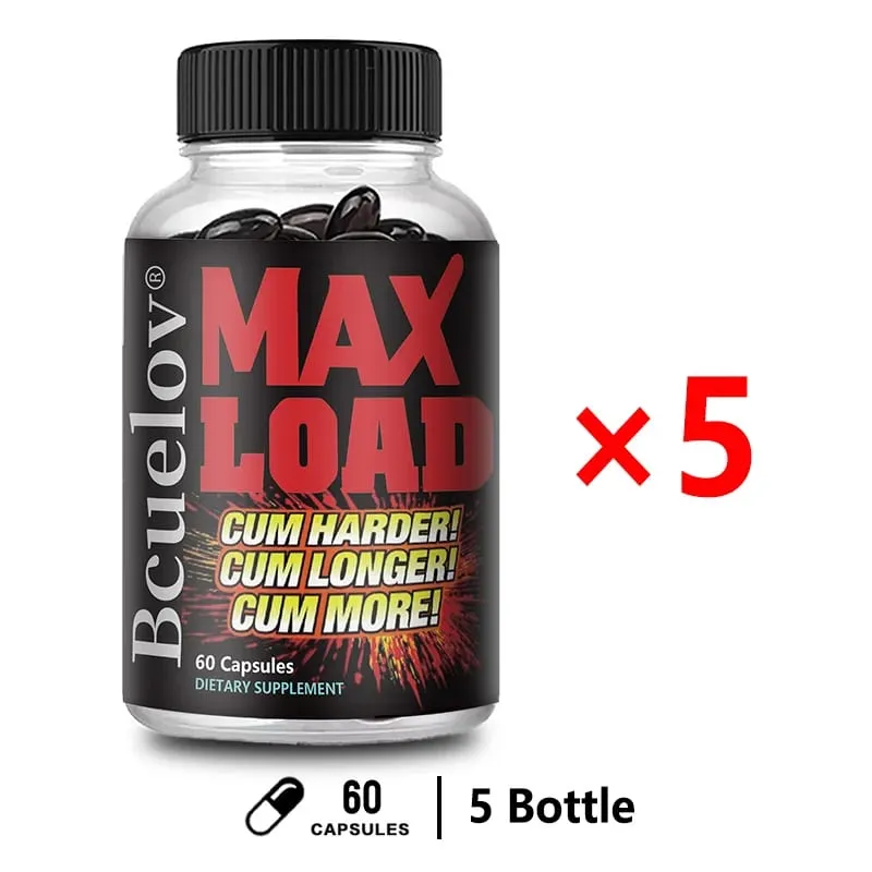 Men's Max Load Capsules - Supports Muscle Mass and Vitality Daily Immune Health Supplement Non-GMO