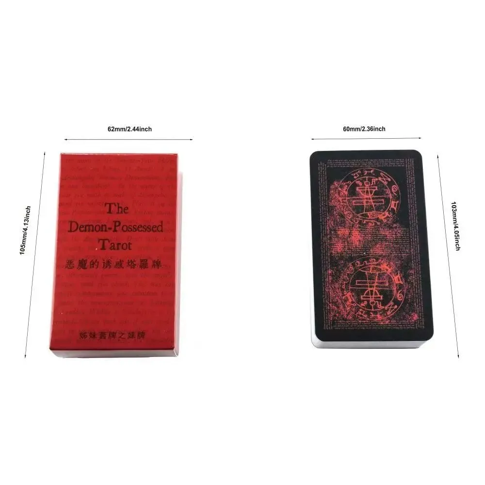 The Demon-Possessed Tarot Cards - Goetia Occult Divination Deck - 10.3*6cm 78 Vintage Gothic Demonology Tarot — image 6