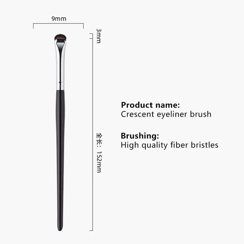 1/2PC Crescent Eyeliner Makeup Brushes Eye Makeup Tools Precision Soft Eyeshadow Brush Curved Thin Small Eye Cosmetic Tools