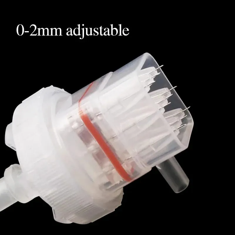 32G/34G ทางการแพทย์ทิ้งเก้าเข็มหัวปวดฟรีความงาม Ultra fine การเชื่อมต่อเครื่อง Ultra fine เก้าเข็ม