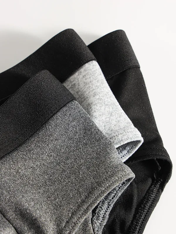 4-Pack Men's Briefs, Minimalist Solid Color Collection - Casual & Stylish, Multiple Sizes Available, Comfortable Men's Underwear