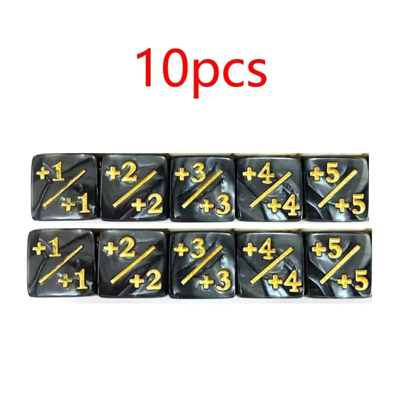 16mm 6 Side Dice Counters +1-1 Kids Toy Counting For MTG The Gathering Card Gaming Token Loyalty Gift 10PCS/Bag