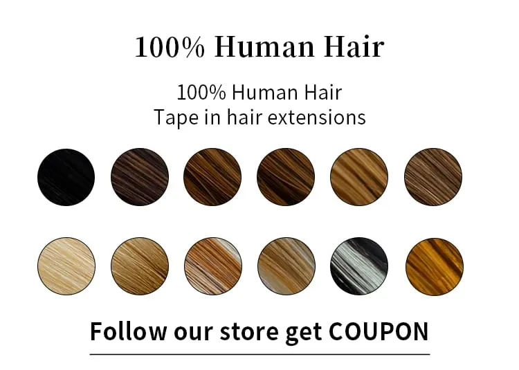 Tape-In Human Hair Extensions Different Colors Straight Hair 18-30 Inch Double Sided Adhesive Remy Hair — image 8