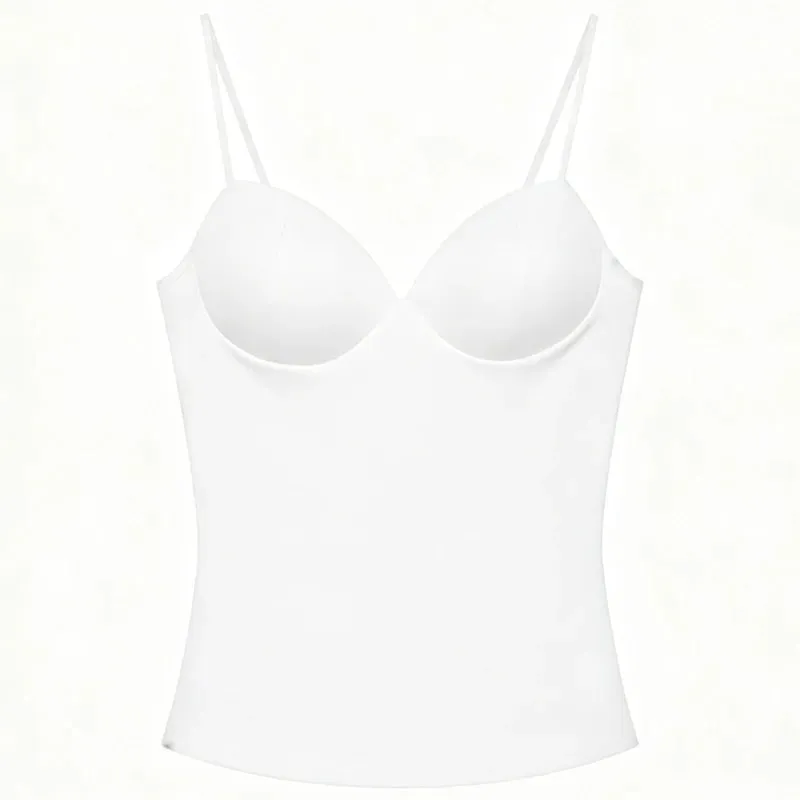 Burgundy Slip Top Women Summer Sexy Corset Tanks & Camis Fashion Sleeveless Backless Bra Top Chic Elegant Bustier Camisole