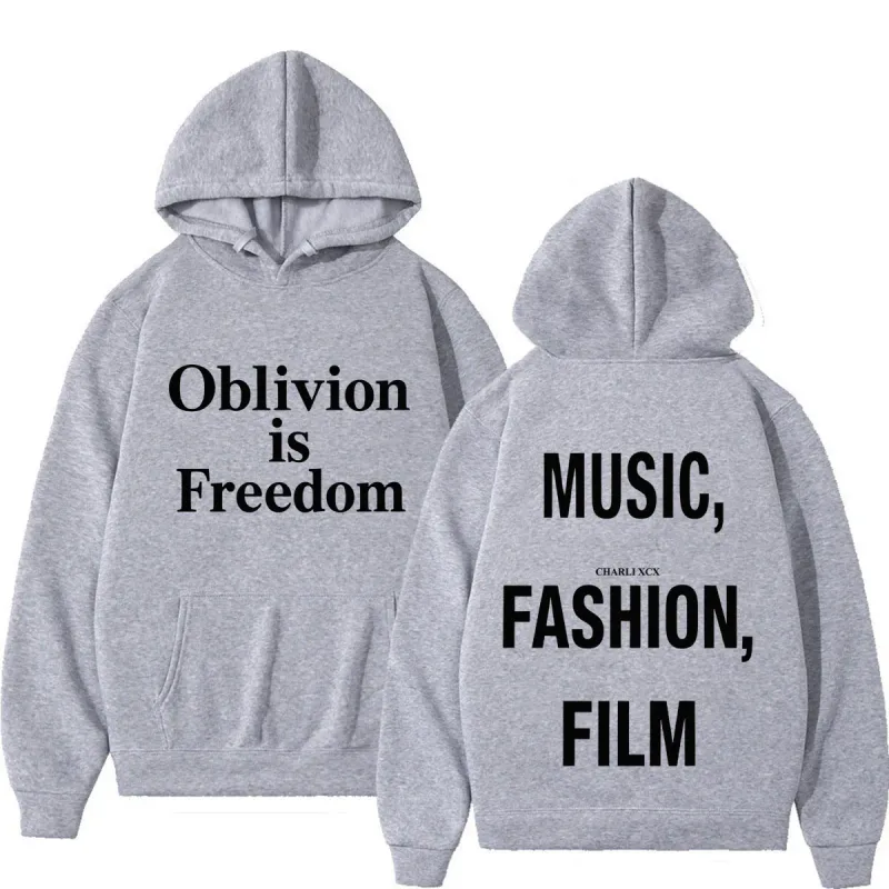 XCX Album Music Fashion Film Tour 2026 Print Hoodie Men Women Fashion Pullover Casual Hip-hop Sweatshirt Fan Gifts