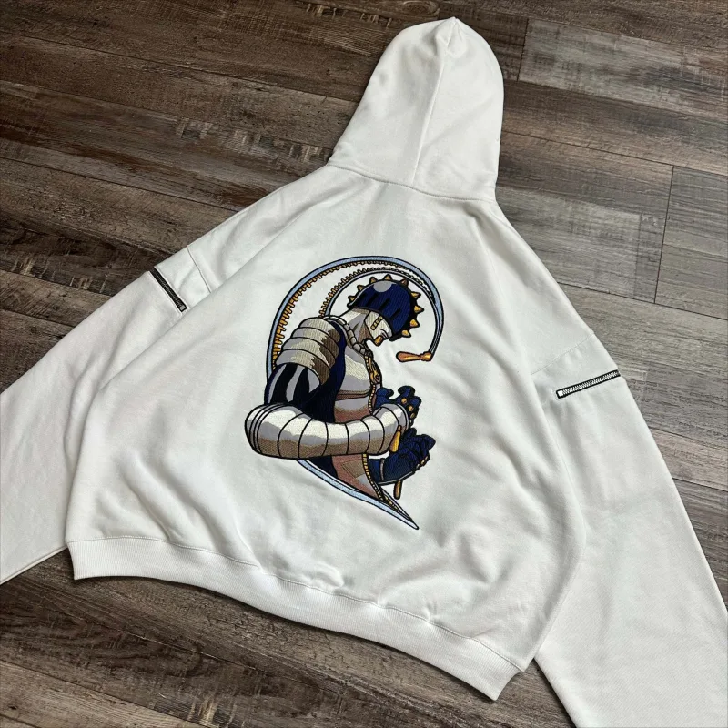 Y2k Jojo Bizarre Adventure Anime Hoodie Harajuku Oversized Sticky Fingers Hoodies Women Men Streetwear Couple Hip Hop Sweatshirt