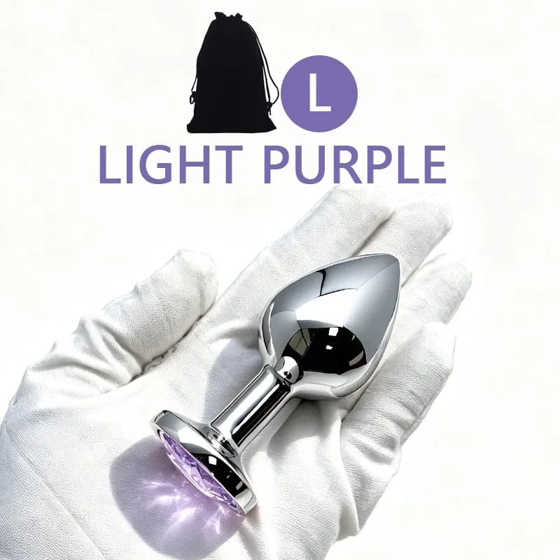XS/S/M/L/XL Metal Anal Plug Butt Plug Sex Toy Butt Toy for Women Men Couples Adult Game Masturbator Anal Diamond Sex Toys
