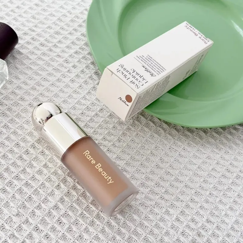 Rare Beauty Serene Gentle Mellow Solac Liquid Bronzer Shade Face Contour Smooth Highlight Mirror Lasting Natural Shadow Makeup